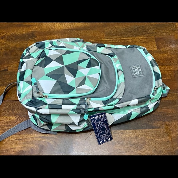 Eastsport Teal Sport Tier Backpack NWT - Picture 7 of 16